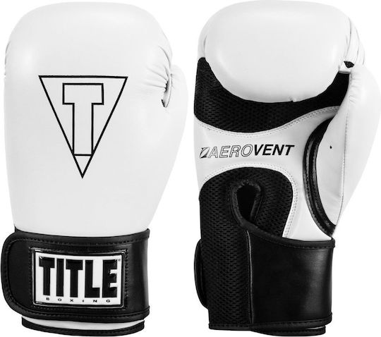 Title Boxing Fitness Boxing Gloves for Competition White