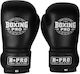 Boxing Pro Боксови Ръкавици Кожени за Състезание Черен