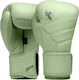 Hayabusa Boxhandschuhe Leder für Kampf Grün