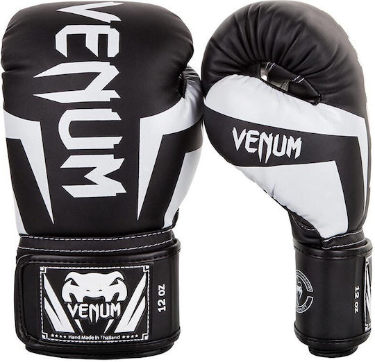 Venum Elite Mănuși de Box din Piele pentru Competiție Negre