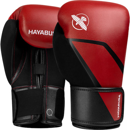 Hayabusa Боксови Ръкавици Кожени за Състезание Червени
