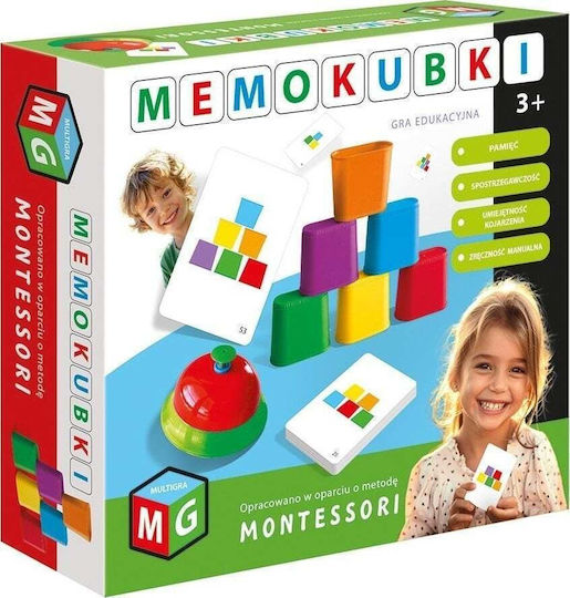 Multigra Μοντεσσόρι Εκπαιδευτικό Παιχνίδι Memokubki 05952