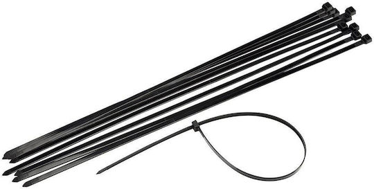 JetWorld Plastische Kabelbinder 200mmx4.5mm in Schwarz Farbe (100 Stück)