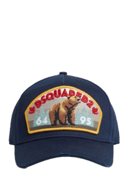 Dsquared2 Logo Patch Baseball Kappen Bcm087505c00001 3073-Marineblau