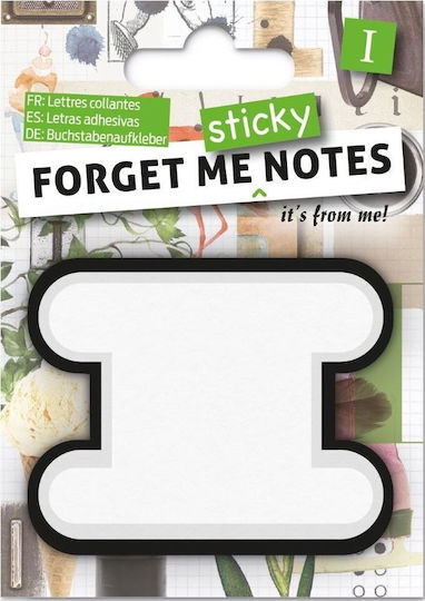 If Σημειώσεις Αυτοκόλλητες Forget Me Sticky Notes Γράμμα I