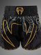 Venum Muay Thai Shorts Serpenti Schwarz Silber Gold
