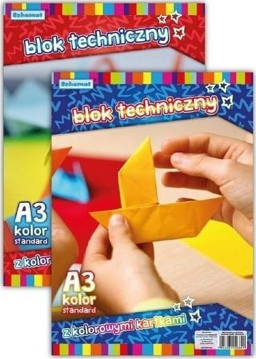 Schemat Μπλοκ Τεχνικό A3/10k 160g Χρωματιστό 10τμχ