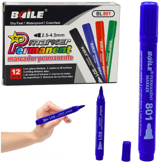Lean Toys Marker Permanent albastru