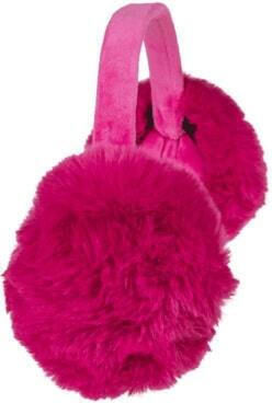 Unisex Earmuff Πλεκτό σε Φούξια χρώμα