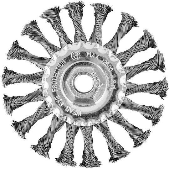 Стоманена Телена Четка Диск 115 Mm Усукана Тел С М14