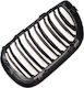 Mtuning Μπροστινή Μάσκα Διπλές Γρίλιες Gloss Black Bmw 3 E46 Compact Facelift 2001-2005