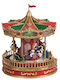 Lianos Christmas Decorative Carousel with Music and Movement 28.2x23.2x23.2cm.