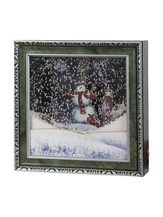 Christmas Decorative Frame Light Music Snow Transformer Ip20 38.5 X 38.5 X 8cm