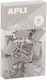 Apli Up North Document Clips 19mm 15pcs Hanging Box Gray