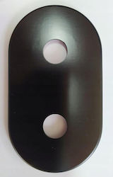 Rozeta Mask Podw Fi16 50mm Black S