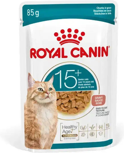 Royal Canin Ageing Υγρή Τροφή για Ηλικιωμένες Γάτες σε Φακελάκι με Κρέας 85gr