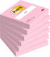 Post-it Sticky Note Pads in Cube 100 Sheets Pink 7.6x7.6cm