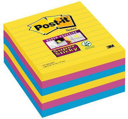 Post-it Super Sticky Note Pad 675-ss6rio-eu Lined Rio De Janeiro Palette 101x101mm 6x90 Sheets 3m0258