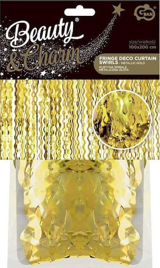 Godan Curtain Spirals Μεταλλικό Χρυσό 100x200cm 10725239 5902973161175