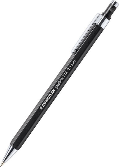 Mechanical Pencil Staedtler Graphite 778 05-9 B 0.5mm Black Barrel 778 05-9