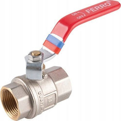 Ferro Kfp1 Wasserhahn Kugelventil Wasserhahn mit Verbinder 1/2'' Weiblich-Weiblich F-power Zkw-15-ww-r-fer-power