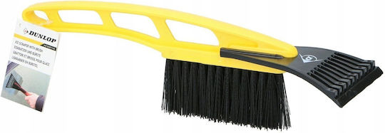 Dunlop Car Ice Scraper With Brush 31cm Yellow