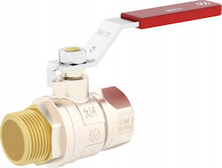 Σφαιρική Βαλβίδα Νερού Dn20 3/4 Gz-gw Sena Va30 Μοχλός Inox