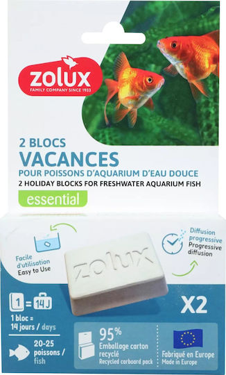 Zolux Holiday Food Freshwater Fish 14 Days Absence Block X 2