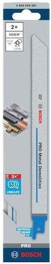 Bosch Reciprocating Saw Blade Pro Metal Demolition S1125vf 1.25 x 19 x 225mm 2 Pieces