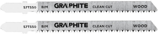 Jigsaw Blades 15 Tpi Bim T-Shank 2 Pieces Clean Cut