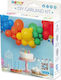 Komposition mit 65 Luftballons