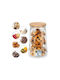 Vilde Vase General Use with Lid Glass Transparent 1000ml