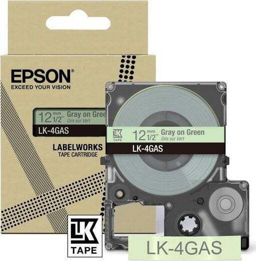 Epson Тиксо за етикетни машини 8м x 12мм в Сив цвят 1бр