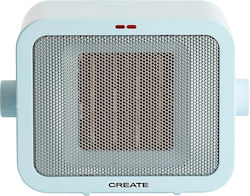 Create Warm Box Керамичен Вентилаторен нагревател Стая За под Син 1500W