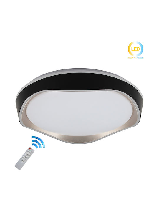Keskor Plafonieră de Tavan 39buc Neagră cu LED Integrat