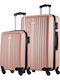Slazenger Reisekoffer Rose Gold mit 4 Räder Set 2Stück