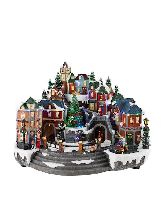 MSA Christmas Illuminated Decorative Village 42x33.5x33.5cm. Train