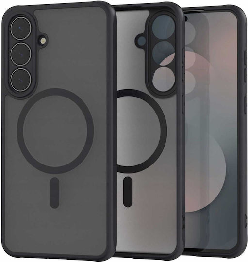 Spacecase Hybrid Magsafe Back Cover Plastic Negru (Galaxy S25 FE)