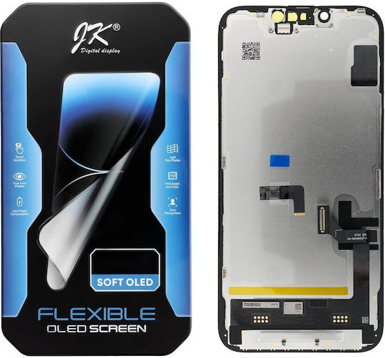 JK Paper Οθόνη με Μηχανισμό Αφής και Πλαίσιο για IPHONE 16e (Μαύρο)