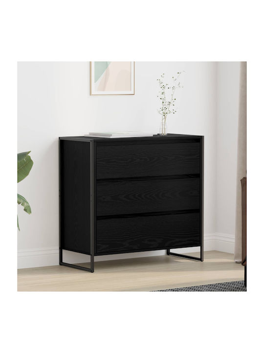 Comoda pentru Dormitor Black Beech, Black 79x36...