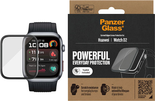 PanzerGlass Full Face Tempered Glass for Huawei Watch D2 1 Piece