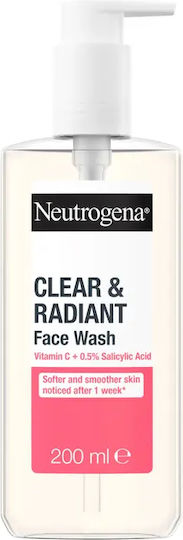 Neutrogena Clear & Radiant Υγρό Καθαρισμού Προσώπου 200ml