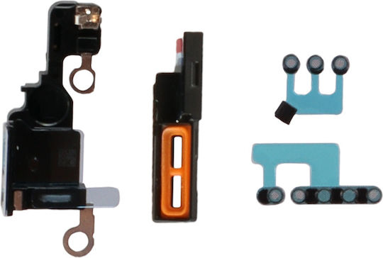 iPhone 16 Pro Set Plasă Antipraf Difuzor Sonerie Microfon Dust Mesh 5 Buc Titanium Negru 3p