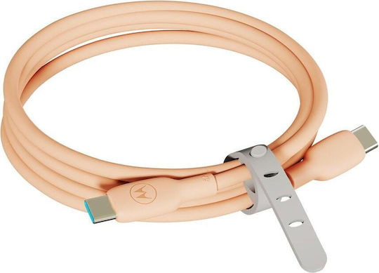 Motorola Sjcs0ccpf20-eu Cable USB C Male To USB C Male 2m 100W Orange