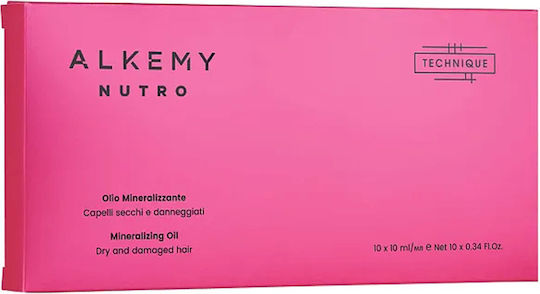 Technique Alkemy Nutro Αμπούλες Αναδόμησης Μαλλιών 10x10ml