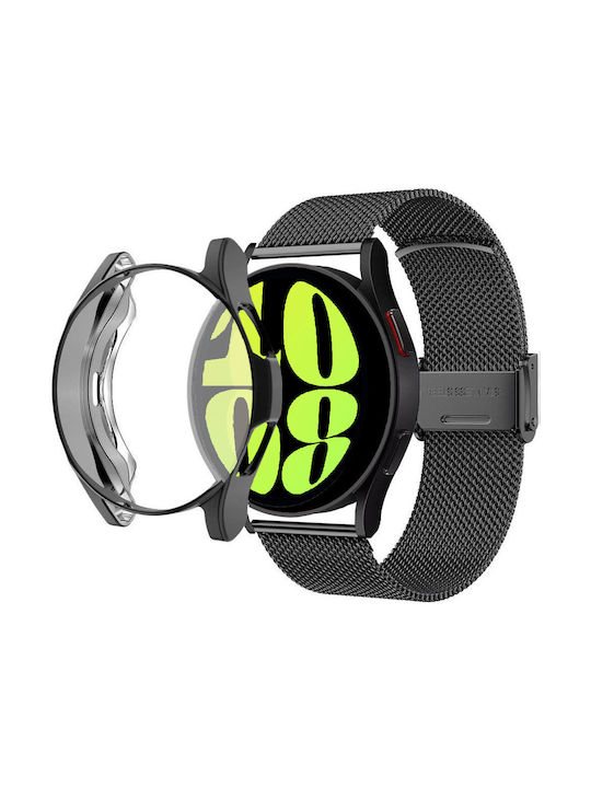 Brățară + Husă Protecție Ecran Samsung Galaxy Watch 6 44mm Neagră