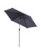 Garten & Terrassen Sonnenschirm Bodenständer Rund Aluminium Gray mit Ständer Ø2.7m
