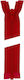 YKK Red Plastic Zipper Sewing Supply 75cm
