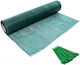 Plasă De Umbră 80 G/m² Rată De Umbrire 85% Verde 10×1.5 M 50 Legături De Montare 150×2.5 Mm