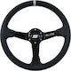 Slide Aluminium Car Steering Wheel with 35cm Diameter Silver